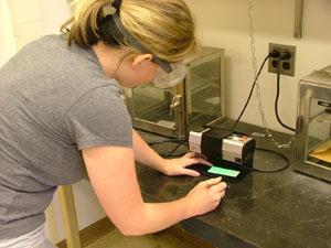 Are we there yet? A student uses thin-layer chromatography to assess the reaction's progress