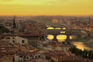 Ponte vecchio at sunset[1]