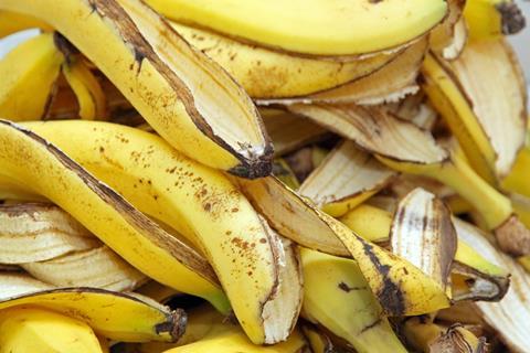 Banana skins