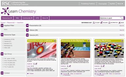 Learn chemistry webpage