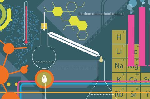 An colourful illustration of Chemistry