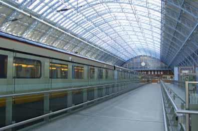 Crystal clear view of St Pancras, home to Eurostar