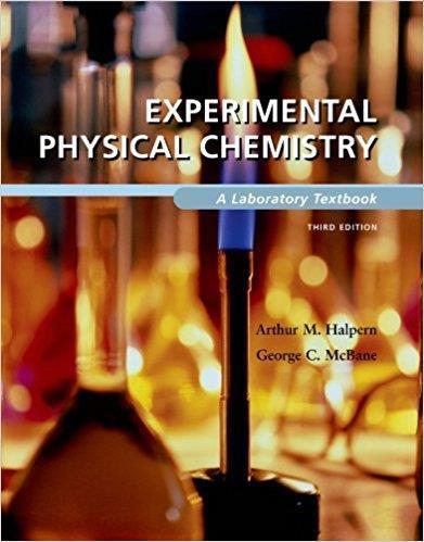 Experimental physical chemistry book cover