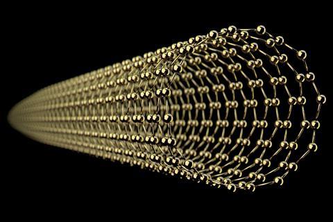 An image showing a carbon nanotube