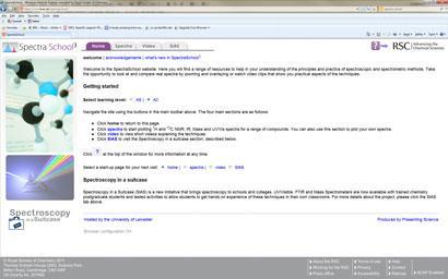 The new SpectraSchool website