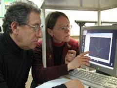 Valerii Vinokur and his colleague examine data from tests on the insulating film
