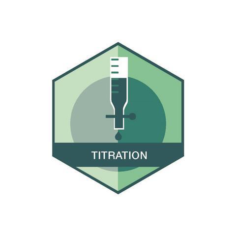 Titration badge