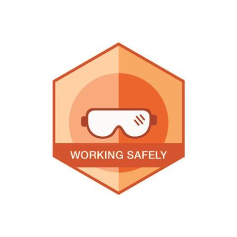 Working Safely badge