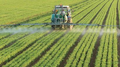 Spraying crops