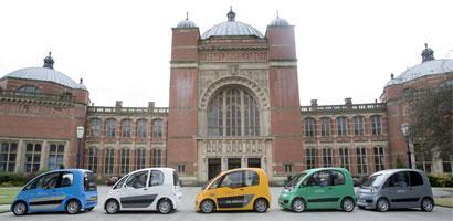 Hydrogen fuelled cars at the University of Birmingham