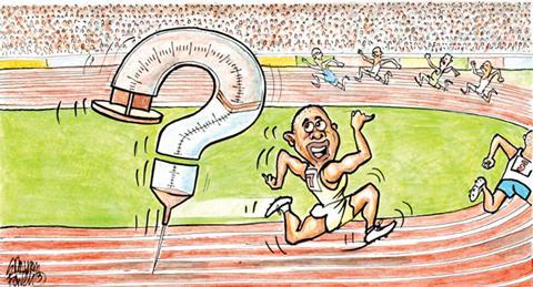 Cartoon sprinter