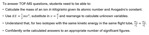 Text consisting of four bullet points with formulas