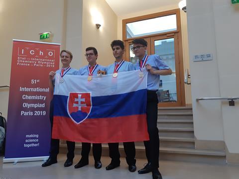 An image showing the Slovaki olympiad team