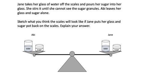 An image of a question on conservation of mass