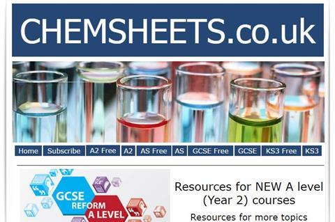 Chemsheets - Index