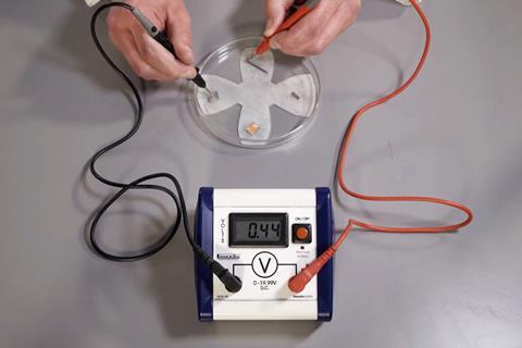 Using a voltmeter on small samples of different elements