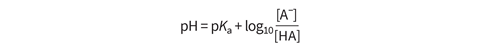 The Henderson–Hasselbach equation