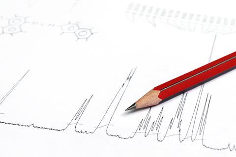 An image showing the assignment of an NMR spectrum