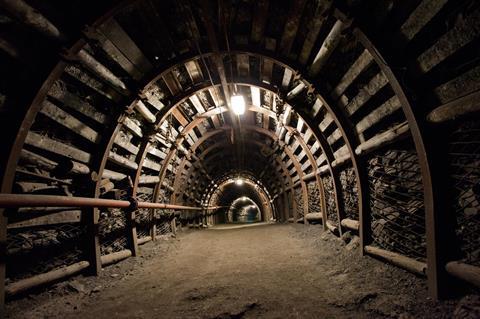 Inside a mine