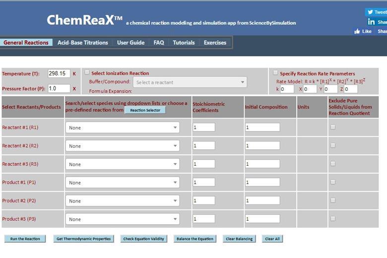 Chem Rx Log In Science by Simulation: ChemReaX | Review | RSC Education
