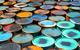 Colourful oil barrels