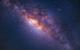 A photograph showing part of the Milky Way visible in the night sky
