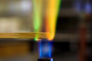 Copper flame test