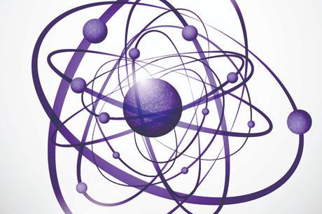Digital purple Atom